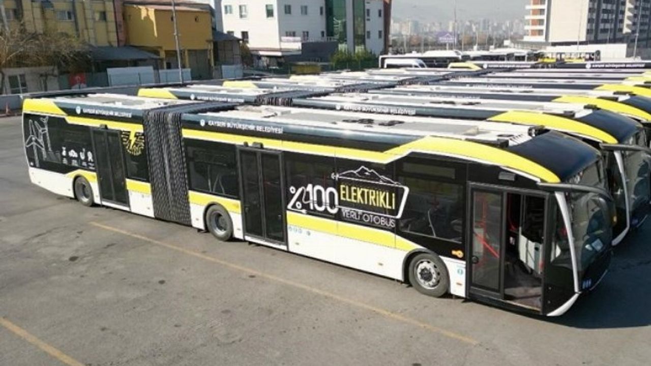 Kayseri Büyükşehir'den elektrikli otobüs atağı