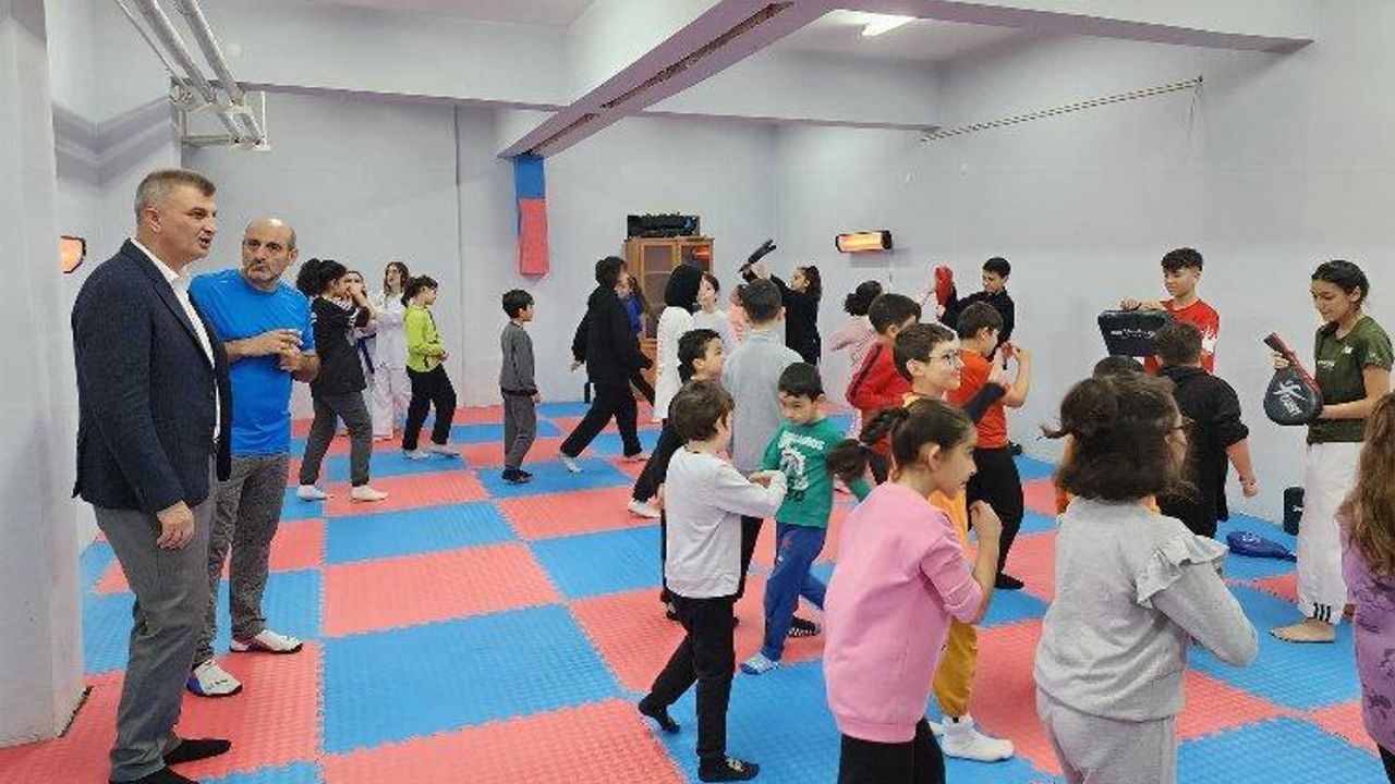 Düzağaç Kültür Merkezi’nde taekwondo dersleri başladı