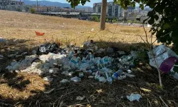 Bursa'daki boş arazi çöp yuvası oldu