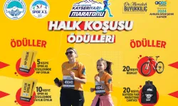 Büyükşehir’in 4. Uluslararası Yarı Maratonu’ndaki halk koşusunda hediye yağmuru