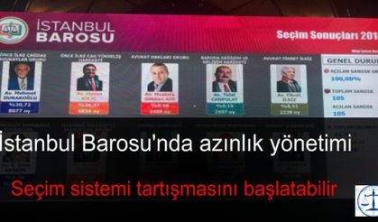 İstanbul Barosu'nda azınlık yönetimi