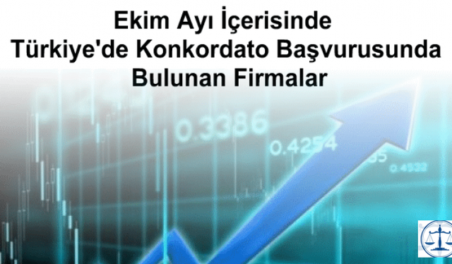 Ekim Ayı İçerisinde Türkiye'de Konkordato Başvurusunda Bulunan Firmalar