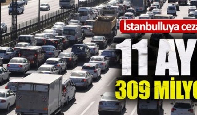 İstanbul'da 11 ayda 309 milyon TL ceza kesildi
