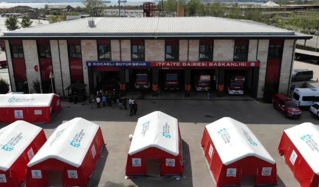 Bu çadırlar Kocaeli itfaiyesini daha güçlü kılacak