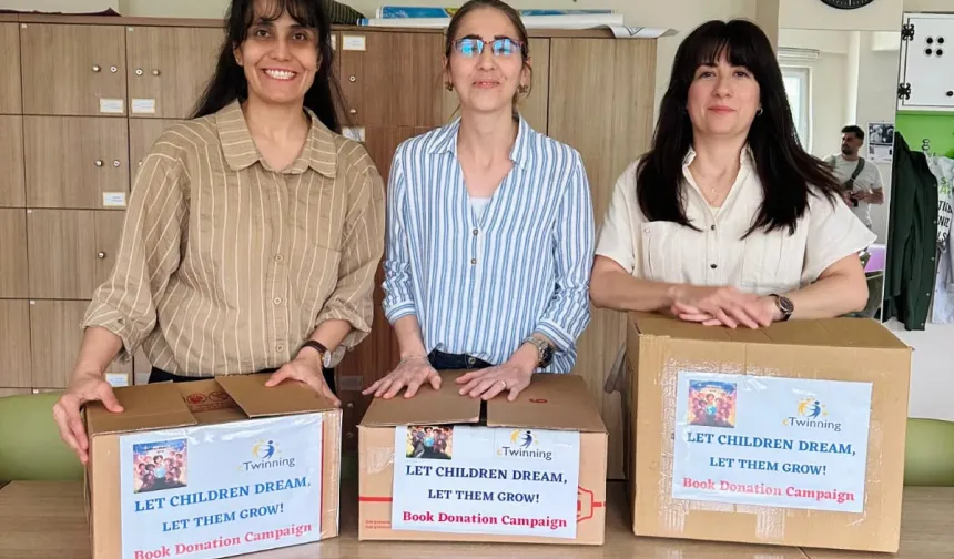 Bursa Gemlikli öğrencilerden Ergani’ye kitap desteği